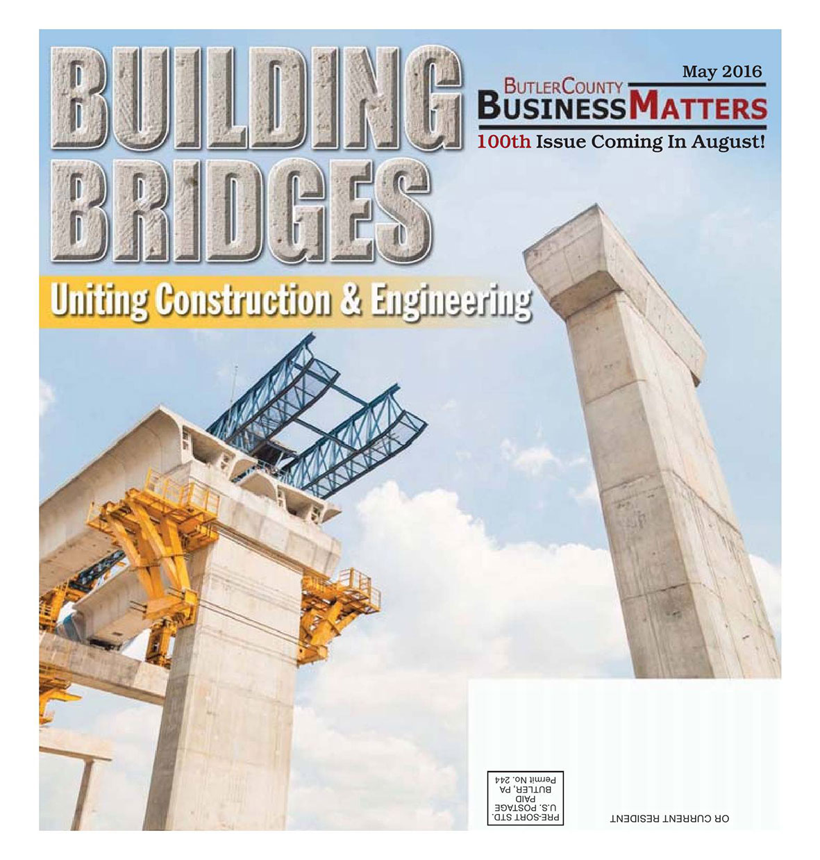 May 2016 - Building Bridges - Uniting Construction & Engineering